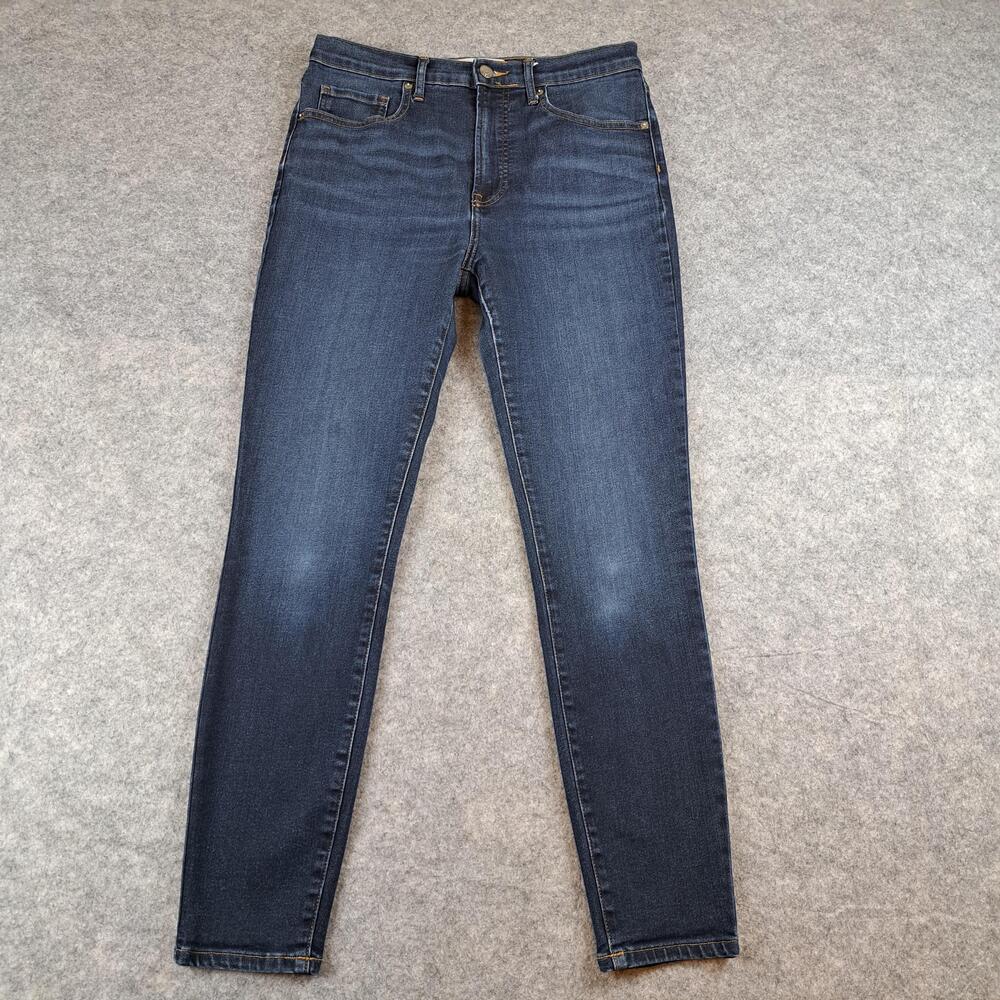 Everlane Jeans Womens 30 Tall Blue High Rise Skinny Stretch Denim Dark Wash